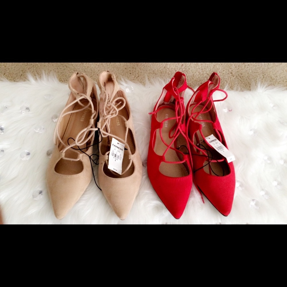 ✨ EXPRESS LACE UP FLATS ✨ BUNDLE DEAL 👠❣️